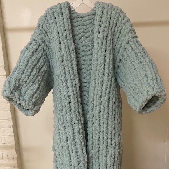 Handmade Crochet Cardigan - Picture 2 of 2